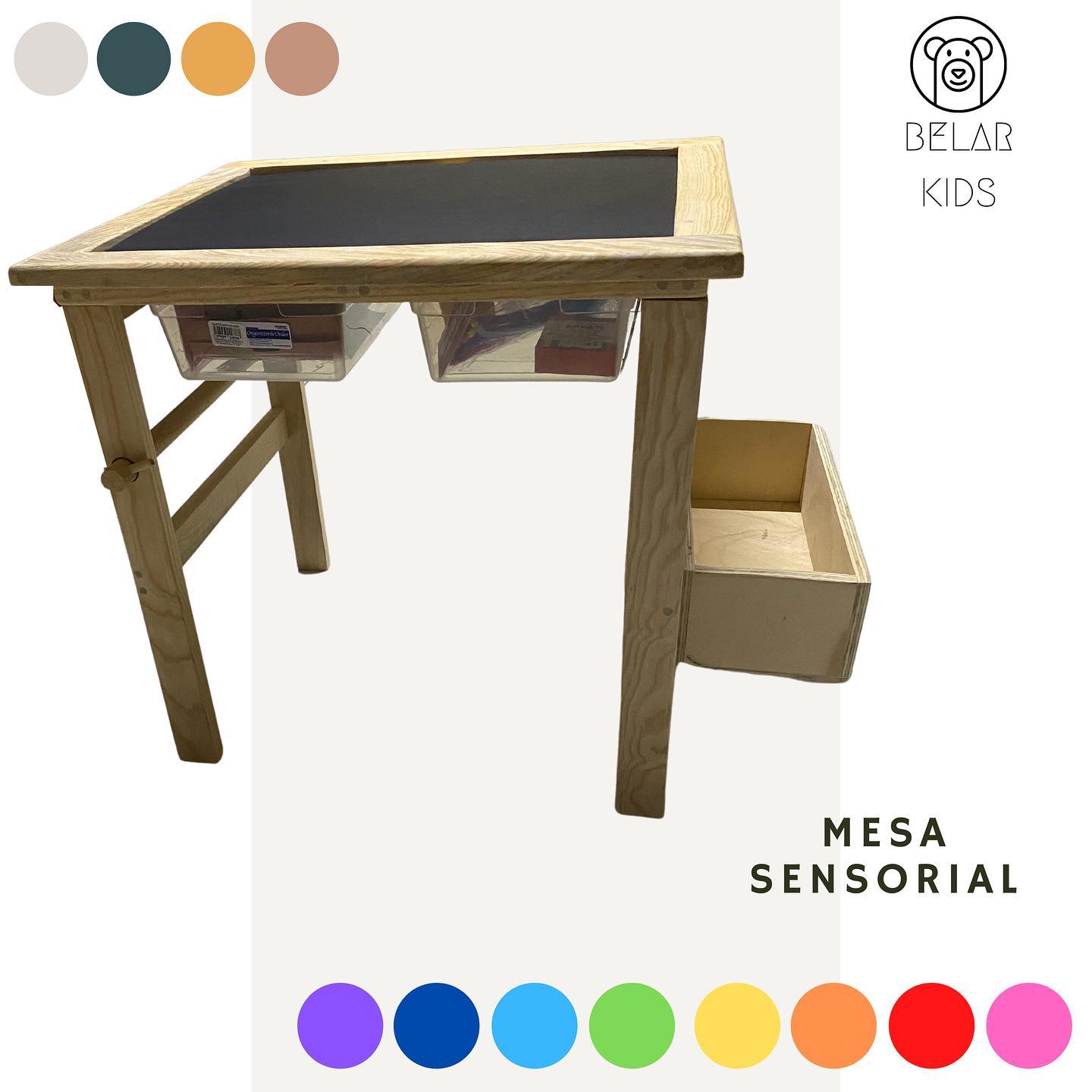 MyM Fibrofácil  Mayoristas on Instagram: Pero antes, ¿Qué es una Mesa  Sensorial? Una mesa sensorial Montessori es utilizada para desarrollar la  estimulación sensorial en los niños.🧠 Nuestro modelo consiste en una